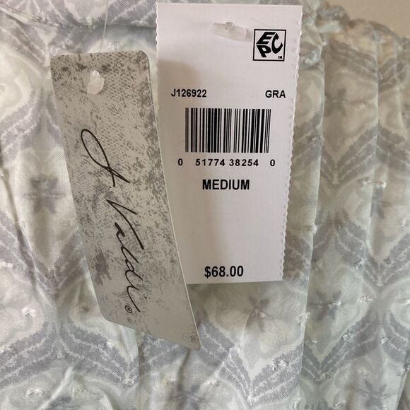 J. Valdi Womens Barcelona Tie Front Midi Shirt Dress Size Medium (M3) - Picture 4 of 14